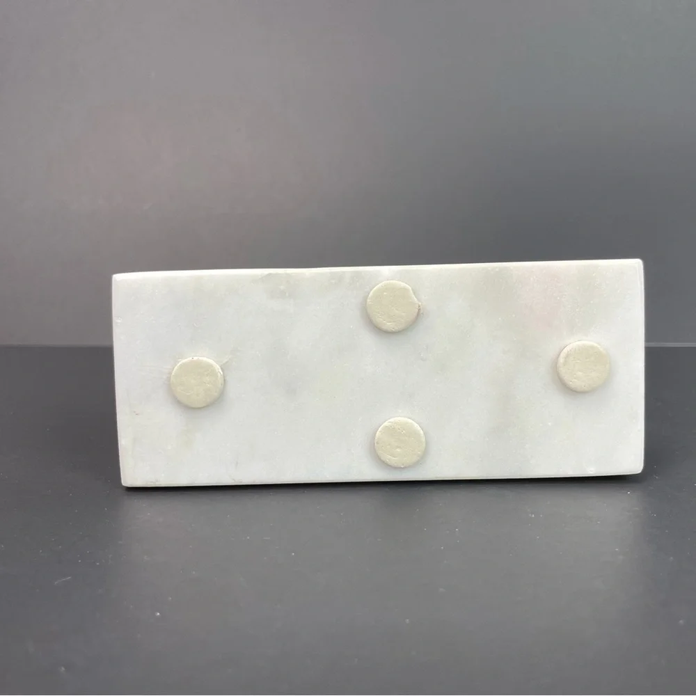 Sculpture 2 Leaf Ginko Gold Look Sculpture Modern Metal Leaves Marble Base - Picture 6 of 10